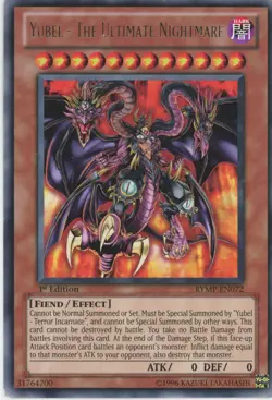 Yugioh Yubel - The Ultimate Nightmare RYMP-EN072 Rare LP - Image 1