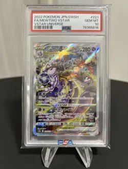 Mewtwo Vstar PSA 10 SAR 221/172 s12a Vstar Universe Card Pokemon Japanese - Image 1