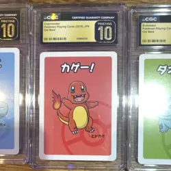 CGC Pristine 10 Old Maid 2019 Japanese Pokemon Card Lot 3 Squirtle,charmander,bu - Image 3