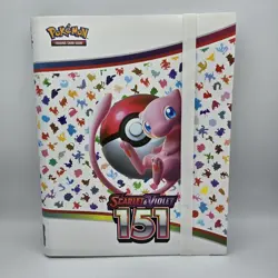 Official Pokemon 151 Binder Empty 9-Pocket Card Portfolio Album Folder Scarlet - Image 1