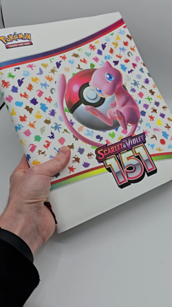 Official Pokemon 151 Binder Empty 9-Pocket Card Portfolio Album Folder Scarlet - Image 2