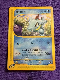 Pokemon TCG Totodile Expedition Card 134/165 2002 Regular - Image 1