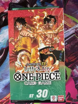 Bandai One Piece Card Game Starter Deck EX ST-30 Luffy & Ace English - Image 1