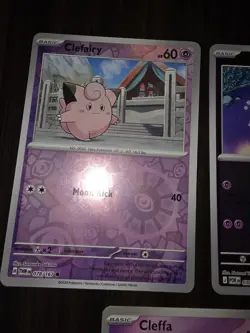 9 Cleffa, Clefairy & Clefable Pokemon Cards. NM See Description - Image 5