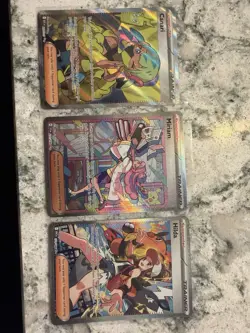 Pokemon Holo Trainer Supporter Card Lot Canari Miriam Hilda SVP 049 052 053 - Image 1