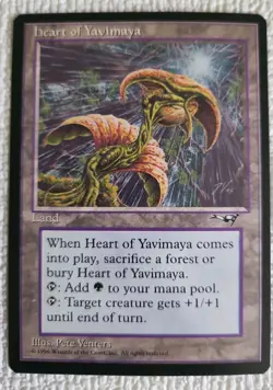 Heart of Yavimaya Alliances Regular NM Near Mint MTG - Image 1