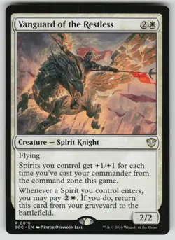 Vanguard of the Restless Rare Commander: Secrets of Strixhaven 16 MTG NM 2026 - Image 1