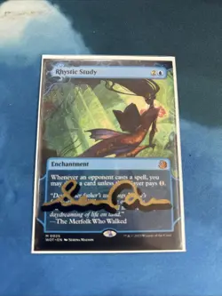 Rhystic Study Wilds of Eldraine: Enchanting Tales Regular Signed By The Artist - Image 1