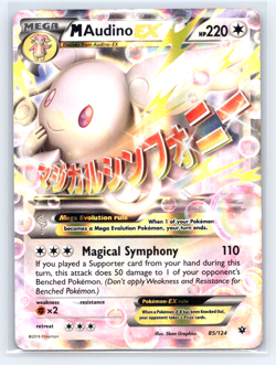 M Audino EX 85/124 Holo EX Rare Fates Collide Pokemon Near Mint - Image 1
