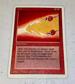 Magic the Gathering ~ MTG ~ 1x Fork ~ MP ~ REVISED - Image 1