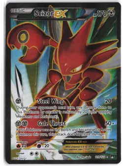 Scizor EX 119/122 Ultra Rare BREAKpoint Pokemon NM - Image 1