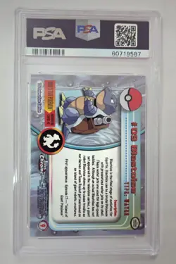 PSA 9 Topps Chrome Blastoise #9 Pokemon 2000 T.V. - Image 2