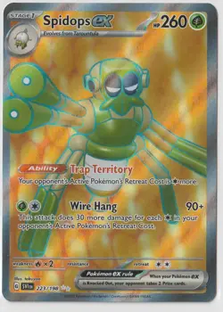 Spidops ex 223/198 SV01: Scarlet & Violet Base Set Holographic FA - NM/M - Image 1