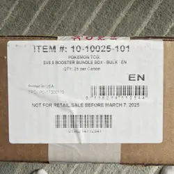 Pokemon Prismatic Evolutions (SV8.5) Booster Bundle CASE! 25 Bundles - 150 Packs - Image 1