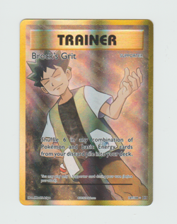 2016 Pokemon XY Evolutions Brock's Grit 107/108 Full Art Ultra Rare Trainer - Image 1