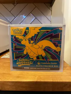 Pokemon TCG Ascended Heroes Pokemon Center Elite Trainer Box + Acrylic Box NEW! - Image 1