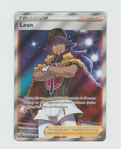 Pokemon TCG Vivid Voltage Leon 182/185 Ultra Rare Full Art - Image 1