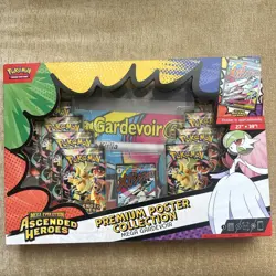 Pokemon TCG Ascended Heroes Premium Poster Collection Mega Gardevoir NEW SEALED - Image 1