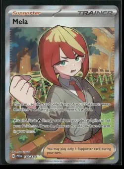 Mela 140/131 Holo Ultra Rare Prismatic Evolutions NM/M Pokemon - Image 1
