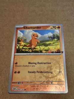 Charmander 004/165 EB Games Stamped Promo 151 Pokemon NM *US Seller *print line - Image 1