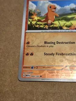 Charmander 004/165 EB Games Stamped Promo 151 Pokemon NM *US Seller *print line - Image 4