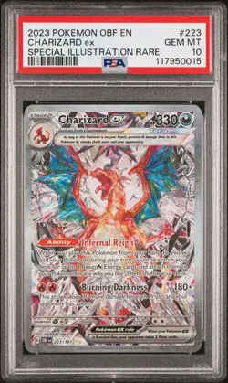 Pokemon Charizard ex Obsidian Flames Special Illustration Rare #223 PSA 10 - Image 1
