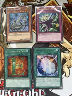 Yugioh Ra Yellow Mega Pack RYMP E-EMERGENCY CALL, DIMENSIONAl PRISON, CYBER LOT - Image 3
