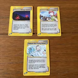 Pokemon Card Expedition Trainer Bundle x3 Cards - Image 1