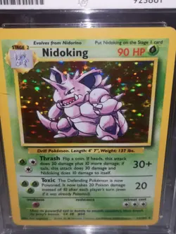 1999 Vintage Pokemon Nidoking Holo Card 7/64 WOTC Base Set Ace Grade 7 - Image 5