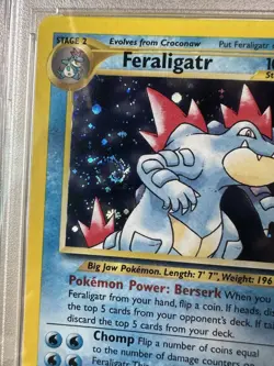 2000 Pokemon Neo Genesis Feraligatr Holo 4/111 PSA 6 with Swirl 🌀 - Image 3
