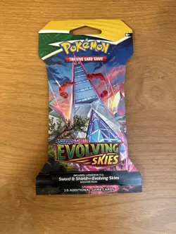 Pokemon TCG Sword & Shield Evolving Skies Sleeved Booster Pack FACTORY SEALED - Image 1