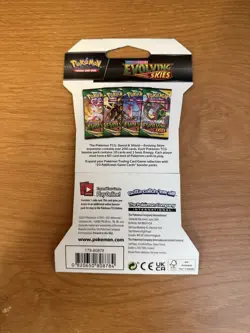 Pokemon TCG Sword & Shield Evolving Skies Sleeved Booster Pack FACTORY SEALED - Image 2