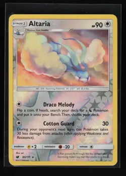 Altaria 80/111 - Reverse Holo Rare Crimson Invasion Pokemon Card D108 - NM/M - Image 1