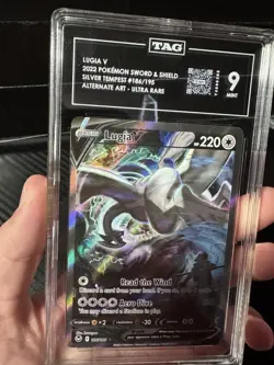 Lugia V 186/195 TAG 9 Mint Alt Art SWSH Silver Tempest 2022 Pokemon - Image 3