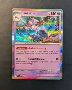 Pokemon - Tinkaton SVP020 Promo Holo Paldea Evolved Stamped LP - Image 1