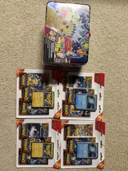 Pokemon TCG Collector Chest Surging Sparks and 4 3 pack Blisters Sealed - Image 1