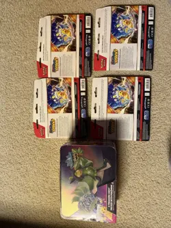 Pokemon TCG Collector Chest Surging Sparks and 4 3 pack Blisters Sealed - Image 4
