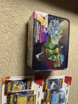 Pokemon TCG Collector Chest Surging Sparks and 4 3 pack Blisters Sealed - Image 5