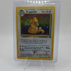 Pokemon Dragonite 4/62 Fossil Holo Rare Unlimited 100 HP English 1999 WOTC NM - Image 1