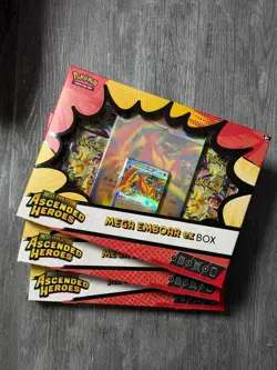 Pokemon TCG Ascended Heroes Mega Emboar EX Box Factory Sealed - Image 1