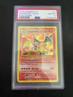 Pokemon XY Evolutions Charizard 11/108 Reverse Holo Foil 2016 PSA 10 - Image 1