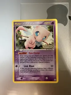 Pokemon TCG Legend Maker Mew Reverse Holo Rare 10/92 Very Clean! Double Swirl!! - Image 1