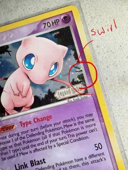 Pokemon TCG Legend Maker Mew Reverse Holo Rare 10/92 Very Clean! Double Swirl!! - Image 5