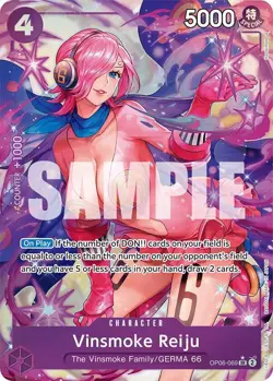 Vinsmoke Reiju (069) (Alternate Art) SR Foil Wings of Captain OP06-069 NM P-01 - Image 1