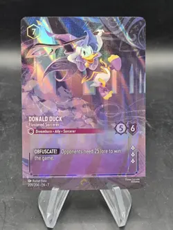 Disney Lorcana Archazia's Island Enchanted Donald Duck Flustered Sorcerer Rare - Image 1