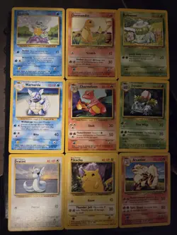 Vintage Pokemon Base Set Collection – 63 Cards (LP Condition) - Image 1