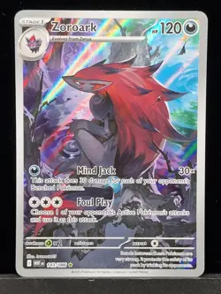 Pokemon TCG White Flare Zoroark Card 143/086 Illustration Rare Near Mint NM - Image 1