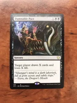 Damnable Pact MTG Magic the Gathering Card LP Lightly Played Commander C21 - Image 1