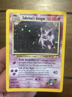 Wizards of the Coast Sabrina's Gengar 14/132 Gym Challenge Holo Rare 1999 - Image 1