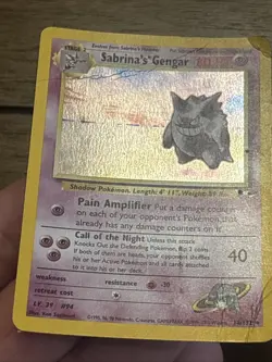 Wizards of the Coast Sabrina's Gengar 14/132 Gym Challenge Holo Rare 1999 - Image 4